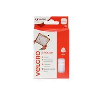 Brand Carrés Adhésifs Velcro 25x25mm Blanc