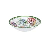 Brandani 51194 Bol FLORA MELAMINA, cm d 28 x 9h, décor floral, hortensias délicats et feuilles, lave-vaisselle, sans BPA