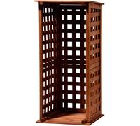 Brandhoutrek compact | Bois massif | Petit range-bois de 0,08 m³ | Pour intérieur | 39 x 39 x 85 cm