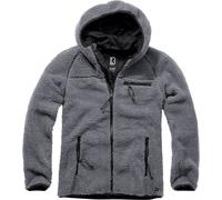 Brandit Teddyfleece Worker, Sweat à capuche zippé 6XL Gris Gris