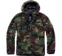 Brandit Teddyfleece Worker, Sweat à capuche zippé 7XL Woodland Woodland