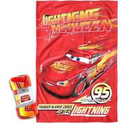 BrandMac Disney Cars McQueen Couverture Douillette 100×150 cm | Couverture Ultra Douce en 100% Polyester Duveteux | Légère et Chaude, idéale pour Enfants, Chambre et Sieste