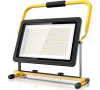 Brandson 200W LED Projecteur de chantier - Projecteur de travail - Projecteur de chantier - support et poignée de transport - 16000 lumens - 4 m de câble électrique - boîtier métallique - IP65