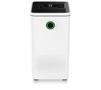 Brandson Déshumidificateur d'air électrique avec compresseur, 10l par 24h, déshumidificateur électrique, pour pièces de 40 m³, déshumidification 10 l/jour, réservoir 2,5 l, minuterie, dégivrage, mode 