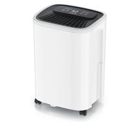 Brandson Déshumidificateur d'air électrique, sécheur d'air, 10 litres/24h, 170W,Smart App Tuya, compresseur déshumidificateur, réservoir de 2,3l, minuterie, tuyau d'évacuation, 3 modes, 20m²