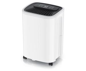 Brandson Déshumidificateur d'air électrique, sécheur d'air, 10 litres/24h, 170W,Smart App Tuya, compresseur déshumidificateur, réservoir de 2,3l, minuterie, tuyau d'évacuation, 3 modes, 20m²