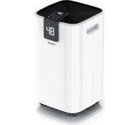 Brandson Déshumidificateur électrique Compresseur, 16L/24h, déshumidificateur, 35m², automatique, minuterie, tuyau d'évacuation, séchage du linge, réservoir de 2,2L, dégivrage, rouleaux
