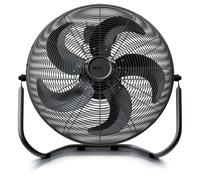 Brandson Machine à vent 120W, Ventilateur sur pied 50cm style rétro, ventilateur, ventilateur de sol à haut débit d'air, tête de ventilateur inclinable en continu, noir