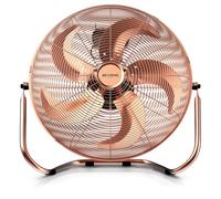 Brandson Machine à vent 50 cm Design rétro, ventilateur de sol, ventilateur, ventilateur sur pied, haut débit d'air, 120W, cuivre, lauréat 2025, stand robuste, inclinable en continu, GS-approuvé