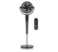 Brandson Ventilateur sur pied avec télécommande silencieux, DC, 60 % d'économie d'énergie, oscillation 3D, 21.5 cm de diamètre, lauréat 2025, veilleuse, minuterie, 24 vitesses, 88,5 - 109,5 cm