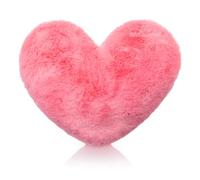 Brandsseller Coussin en Peluche en Forme de Cœur 40x30 cm - Coussin Décoratif Ultra Doux, Cadeau Romantique pour la Saint-Valentin ou la Fête des Mères - Idéal pour Le Canapé ou Le Lit - Rose