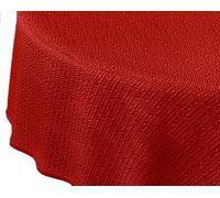 Brandsseller Nappe de Jardin Ø 160 cm Nappe avec Passepoil Outdoor Nappe Rond Mousse Souple pour Jardin, Terrasse, Balcon résistant aux intempéries antidérapant - Rouge