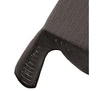 Brandsseller Nappe de Jardin 130x160 cm Nappe avec Passepoil Outdoor Nappe rectangulaire Mousse Souple pour Jardin, Terrasse, Balcon résistant aux intempéries antidérapant - Gris