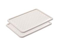 BranQ Home essential BranQ 5901098048408 Étagère à chaussures en plastique, PP, crème, 2 pièces