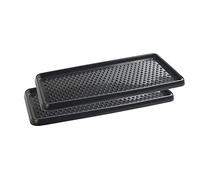 BranQ - Home essential BranQ 5901098048804 Lot de 2 étagères à Chaussures en Plastique Anthracite PP