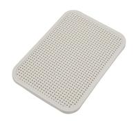 BranQ Home Essential Couvercle aspect rotin, taille M, en plastique polypropylène, sans BPA, crème, 28,8 x 19,7 x 1,5 cm