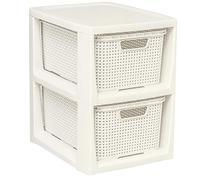 BranQ - Home Essential Étagère en Plastique polypropylène Crème 29,5 x 24 x 32,8 cm