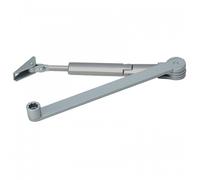 Bras compas avec arrêt mécanique pour ferme-portes Classic Line - argent DORMAK