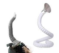 Bras d'aspiration des fumées, Bras collecteur de conduit avec hotte en acier inoxydable ID multicolore 4,3-7,9 po L 3,3-9,8 pi(White Id 11cm(4.3in),L 1.5m/4.9ft)