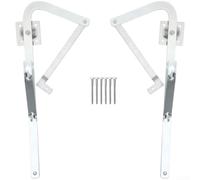 Bras de charnière robuste en alliage de zinc pour échelle de grenier Werner MK5 WU2210 W2208 W2210, mécanisme d'arrêt à volonté, finition blanche, dimensions standard OEM