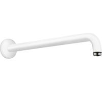 hansgrohe bras de hansgrohe 27413700 blanc mat, 90 °, 389 mm