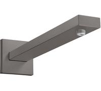 Bras de douche à main Karree 389 mm, 27694340, Couleur: Chrome noir brossé