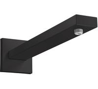 Bras de douche à main Karree 389 mm, 27694670, Couleur: noir mat