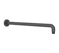 Bras de douche AquaCraft 100 450 mm noir mat | Bras de douche à montage mural | Extension de douche en métal | raccord 2000 /2 pouce pour douche de tête | Accessoires de douche modernes | Bras de douc