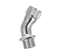 Bras de douche coudé poli 45 ° G1/2 connecteur fileté en laiton massif pour pommeau de douche pluie réglage de la hauteur