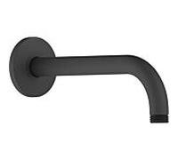 Duravit bras de douche UV0670027046 210 mm, noir mat, courbé, montage mural