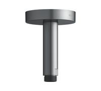 Bras de douche KEUCO, raccordement au plafond, rond, saillie 100 mm, 51689130100, Couleur: Chrome noir brossé
