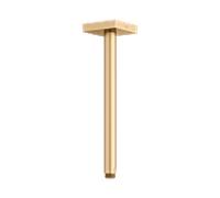 Bras de douche KEUCO Universal 53089250302 saillie 300 mm, laiton brossé, raccordement au plafond, rosace carrée