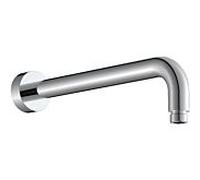 Bras de douche mural AqvaZone AqvaShower 035514750, 1/2 pouce x 1/2 pouce x 300 mm, rond, chromé