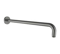 Bras mural pr pomme de douche pluie, avec rosace ronde, 420 mm pvd couleur inox - LAUFEN HF960109423001