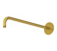 Steinberg Série 100 Bras de douche, 450mm, support mural renforcé, rond, 1007910BG, Couleur: Or brossÃ©