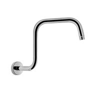 Bras de douche surélevé Rallonge de douche à col cygne surélevée 33 cm avec brides - Accessoire élégant for salle bain
