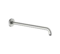 Bras de douche universel KEUCO 51688210400 saillie 450 mm, finition inox, raccordement mural, rosace ronde