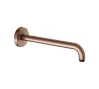 Bras de douche universel KEUCO 51688290300 saillie 300 mm, or rose brossé, raccordement mural, rosace ronde