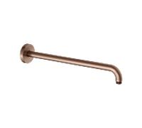 Bras de douche universel KEUCO 51688290400 saillie 450 mm, or rose brossé, raccordement mural, rosace ronde