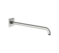 Bras de douche universel KEUCO 53088210402 saillie 450 mm, finition inox, raccordement mural, rosace carrée