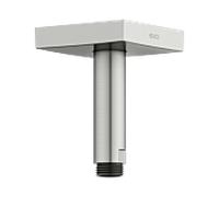 Bras de douche universel KEUCO 53089210102 saillie 100 mm, finition inox, raccordement au plafond, rosace carrée