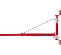 Bras de support pour palan électrique, capacité de charge maximale de 600 kg, bras pivotant avec poteau pour palan électrique, cadre en acier pour palan, bras de levage pivotant à 180° pour échafaudag