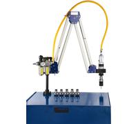 Bras de taraudage pneumatique de M10 à M20 200 rpm 6 bar portée effective 1600 mm avec 6 douilles de taraudage dia. 31 Vertex VAT-1620