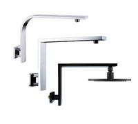 Bras d'extension de pommeau de douche en laiton, pièce de rechange murale, pommeau de pluie, tuyau de bain rapide, accessoire de tube de bain Brass Chrome 2