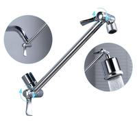 Bras d'extension pour douchette, en laiton, 11 pouces, réglable, finition chrome