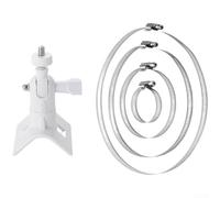Bras Fixation Métal Galvanisé pour Caméra Extérieur(White) | Acier galvanisé, traitement anti-rouille, extérieur, finition noire blanche, robuste
