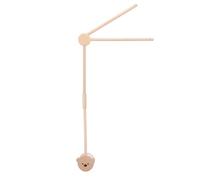 Bras Mobile pour Berceau de bébé en Bois pour Filet de Cloche, Support pour Filet, Fixation Apaisante, Support de Cloche de Lit, Support en Bois pour Tige de Suspension, Escabeaux
