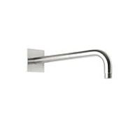Bras mural carré Herzbach Living Spa iX 17.960350.2.09 350 mm, pour douche de pluie, rosace 70x70 mm, inox brossé