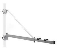 Bras pivotant pour treuils, capacité de 600 kg, longueur 110 cm, couleur argent