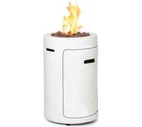 Braséro à gaz - Blumfeldt crete 13 kw gaz liquide acier inoxydable - blanc
